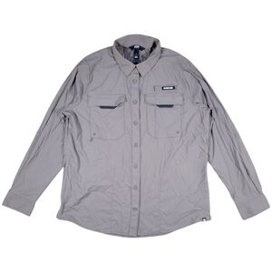 Alaskan Hardgear Fishing Shirt Women L Duluth Pockets Outdoor Button Front Nylon